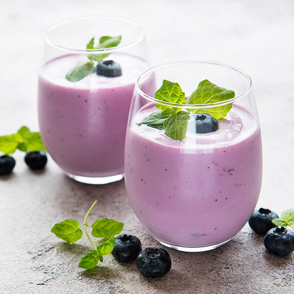 Yogurt recipe with windswept bilberry