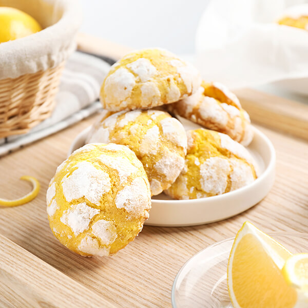 Cookies recipe with balanced lemon powder