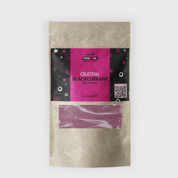Our bag powder of Celestial Blackcurrant