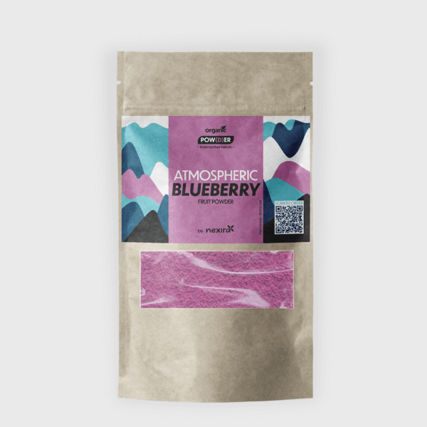 atmospheric blueberry fruit powder bag