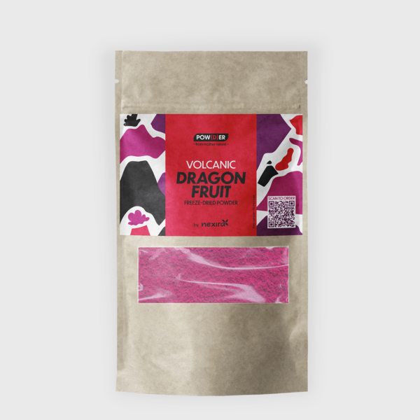volcanic dragon fruit freeze-dried powder bag