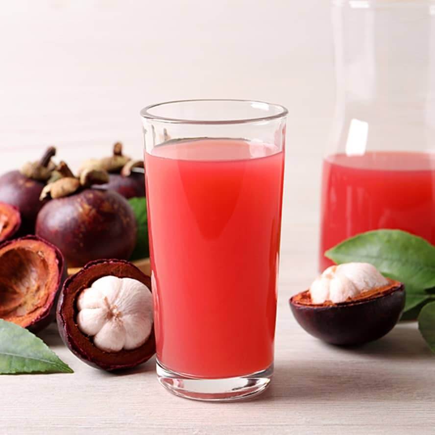 Mangosteen fruit in juice or water
